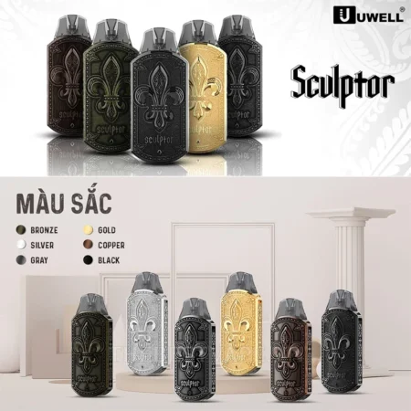 UWELL SCULPTOR 雕塑家主機｜11W 小煙電子煙｜金屬電鍍雕刻設計